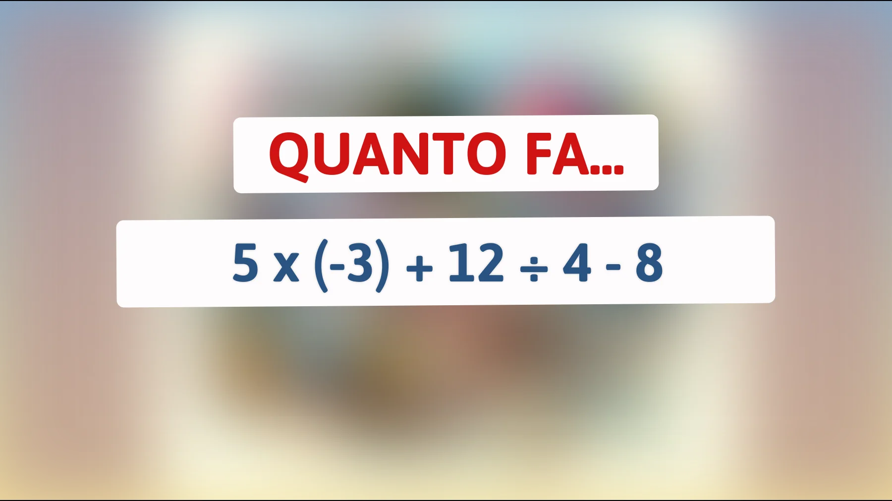 \"Scopri se sei un vero genio: risolvi questo enigma matematico che solo l'1% delle menti più brillanti può capire!\""