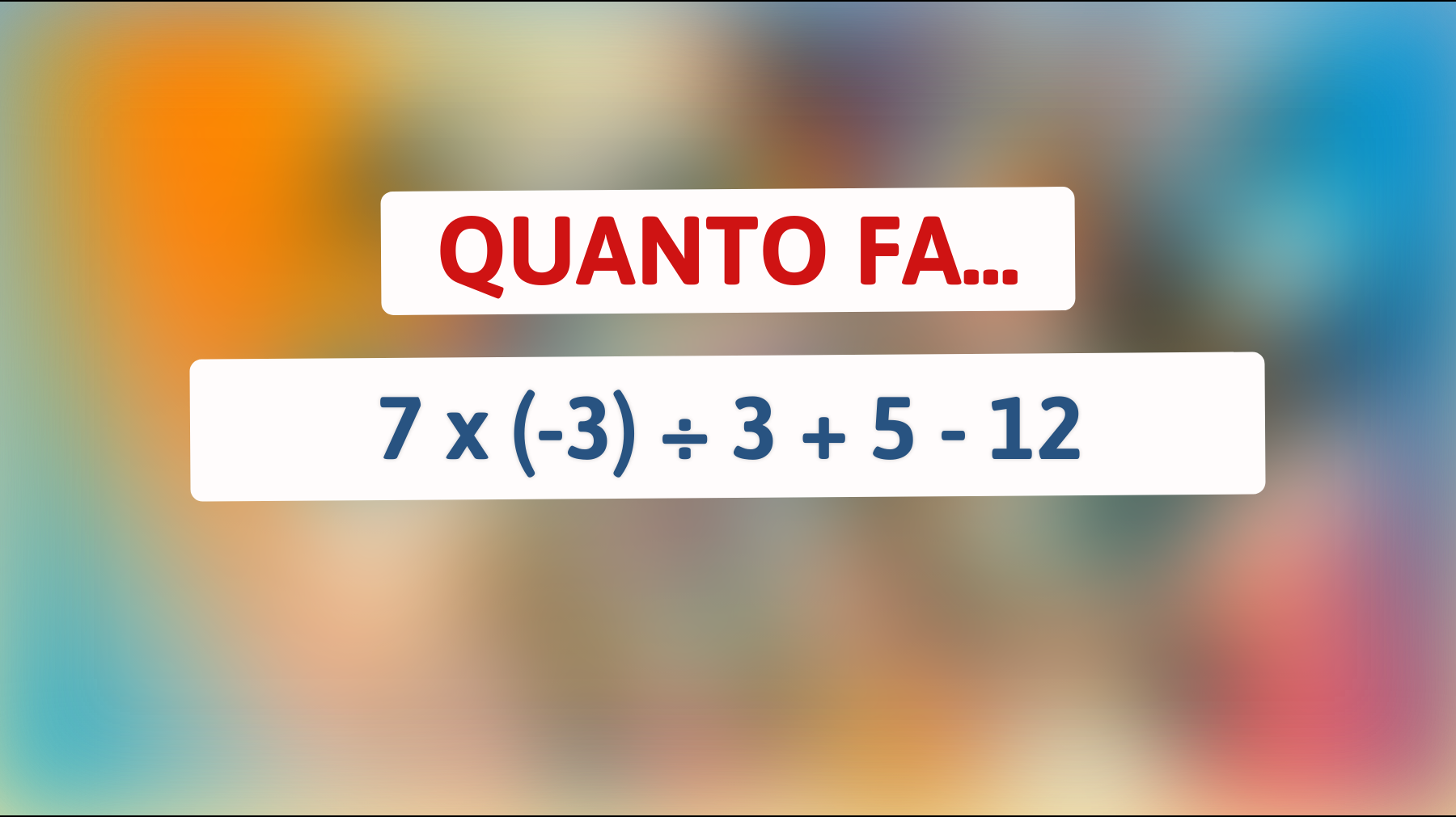 Solo il 2% capisce il risultato di questa sfida matematica: riesci a risolverlo? 🤔 Scoprilo subito!"